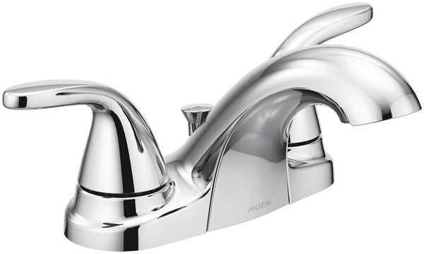 Moen Adler Series WS84403 Bathroom Faucet, 1.2 gpm, 2-Faucet Handle, 3-Faucet Hole, Metal, Chrome Plated, Lever Handle [SKU: ORG7123466]