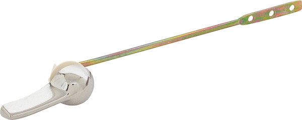 ProSource Toilet Flush Lever, Front Mounting, 8 in L Flush Arm, Steel/Zinc, Chrome/Yellow Zinc [SKU: ORG5261383]