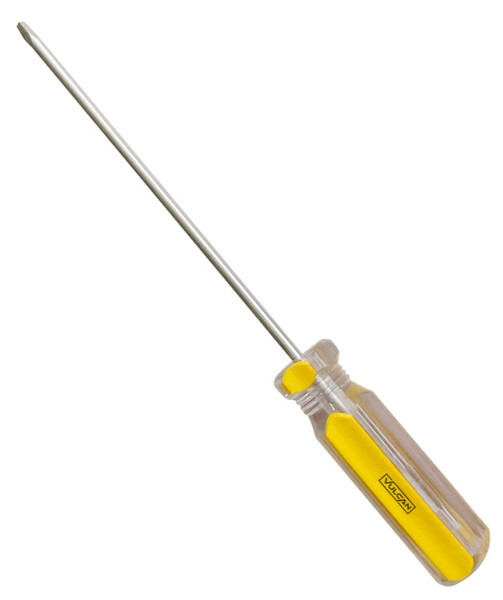 Vulcan SQ04 Screwdriver, S0 Drive, Square Drive, 6-1/2 in OAL, 4 in L Shank, Plastic Handle, Transparent Handle [SKU: ORG1973163]