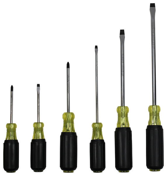 Vulcan SD-SET-PVC Screwdriver, 6-Piece, Yellow (Handle) [SKU: ORG8473498]