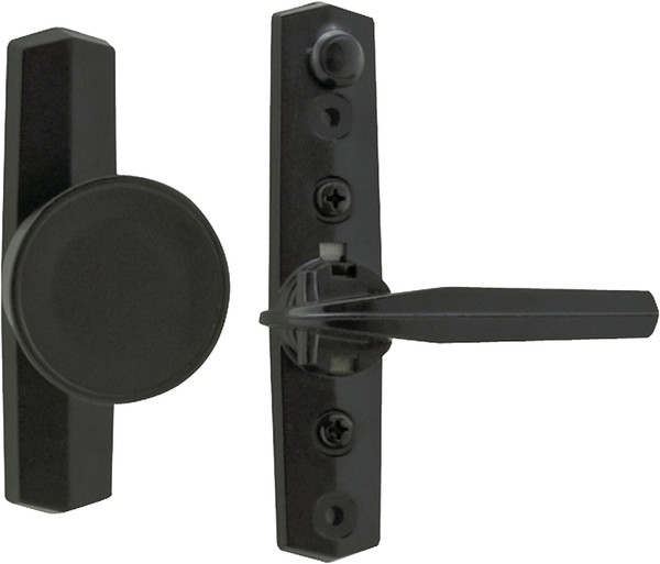 Wright Products V670BL Knob Latch, 3/4 to 1-1/8 in Thick Door, For: Out-Swinging Wood/Metal Screen, Storm Doors [SKU: ORG6834949]