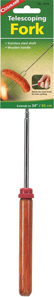 COGHLAN'S 9670 Telescoping Fork, Stainless Steel/Wood, Chrome [SKU: ORG3649787]