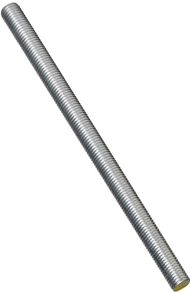 Stanley Hardware N179-374 Threaded Rod, 3/4-10 Thread, 12 in L, A Grade, Steel, Zinc, UNC Thread [SKU: ORG6071864]