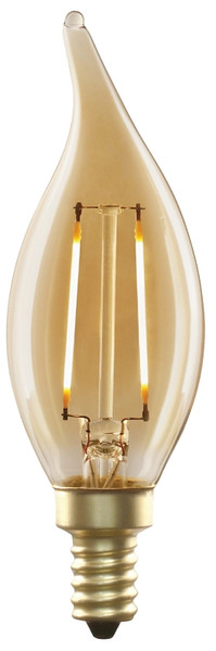 Feit Electric CFT/VG/LED LED Bulb, Decorative, 40 W Equivalent, E12 Lamp Base, Dimmable, Amber, Soft White Light [SKU: ORG9989484]