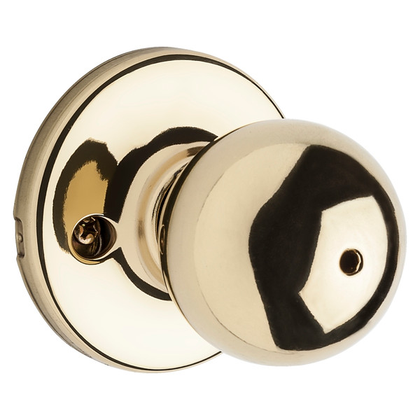 Kwikset 300P 3 6AL RCS Door Knob, 1-7/8 in Dia Knob, Zinc, Polished Brass [SKU: ORG4309068]
