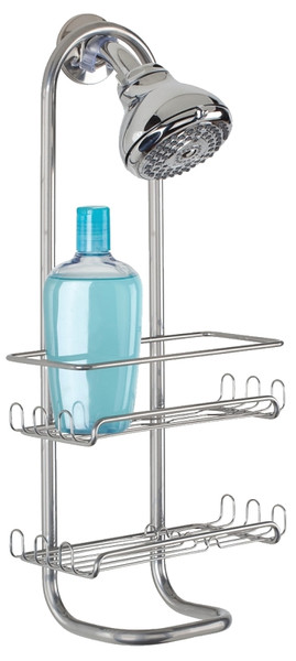 iDESIGN Classico Series 60166 Shower Caddy, 2-Shelf, Steel, 4-1/2 in OAW, 21 in OAH, 12 in OAD [SKU: ORG4657763]