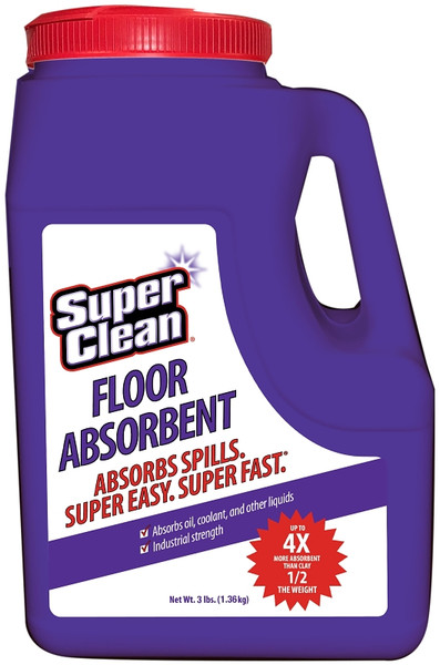Superclean 701015 Floor Absorbent, 3 lb, Liquid, Essentially Odorless [SKU: ORG3580651]