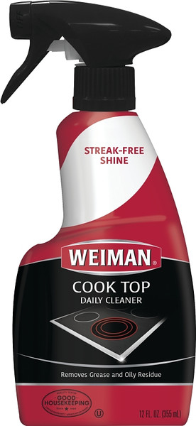 Weiman 70 Cooktop Cleaner, 12 oz, Liquid, Apple, Clear [SKU: ORG8590036]