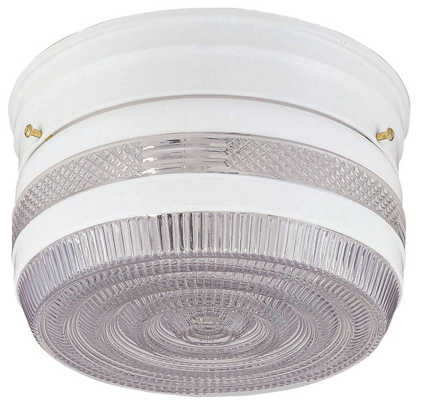 Boston Harbor F13WH01-6859CL-3L Single Light Ceiling Fixture, 120 V, 60 W, 1-Lamp, A19 or CFL Lamp, White Fixture [SKU: ORG6794754]
