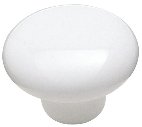 Amerock Allison Value Series 217WHT Cabinet Knob, 11/16 in Projection, Ceramic [SKU: ORG6750723]