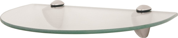 Knape & Vogt KT-0134-812SN Curved Shelf Kit, 25 lb Capacity, 1-Shelf, 12 in OAW, 8 in OAD, 2-1/4 in OAH [SKU: ORG3355252]