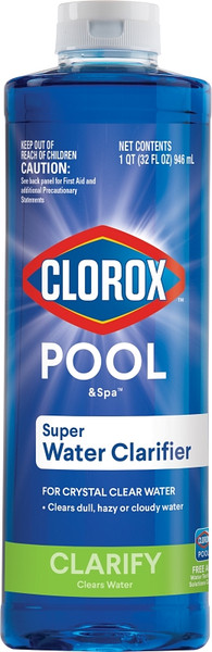 Clorox 58032CLX Super Water Clarifier, 32 oz, Liquid, Almond, Light Yellow [SKU: ORG7541352]