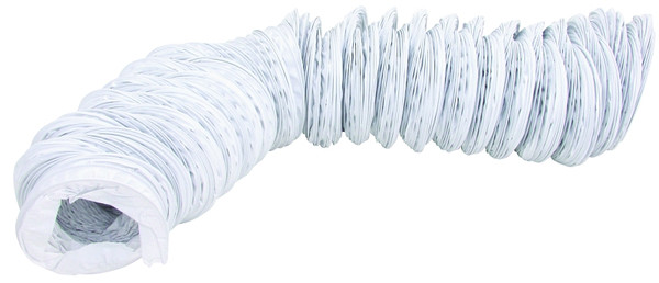 Lambro 219L Vent Hose, 4 in ID, 50 ft L, Vinyl, White [SKU: ORG6987325]