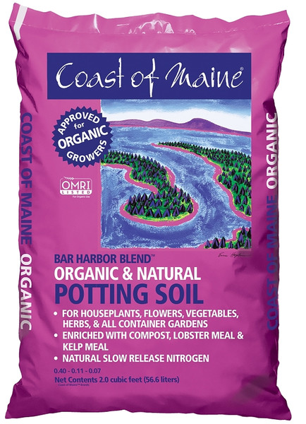 Coast of Maine Harbor Blend 1CBBH2 Bar Organic Potting Soil, 2 cu-ft Bag [SKU: ORG0031898]