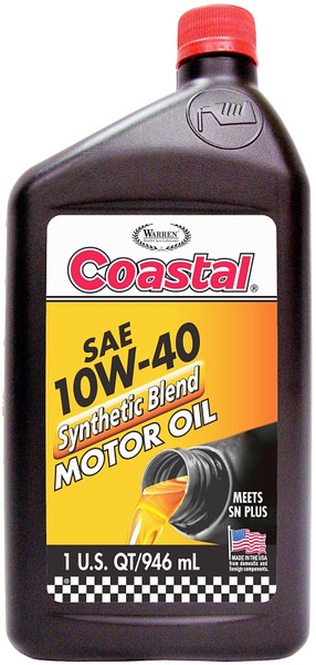 Coastal 19201 Motor Oil, 10W-40, 1 qt [SKU: ORG9075953]