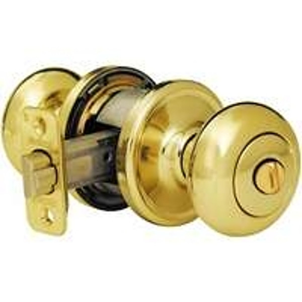 Kwikset Signature Series 730H36ALRCSBX Privacy Door Knob, Polished Brass [SKU: ORG8540585]