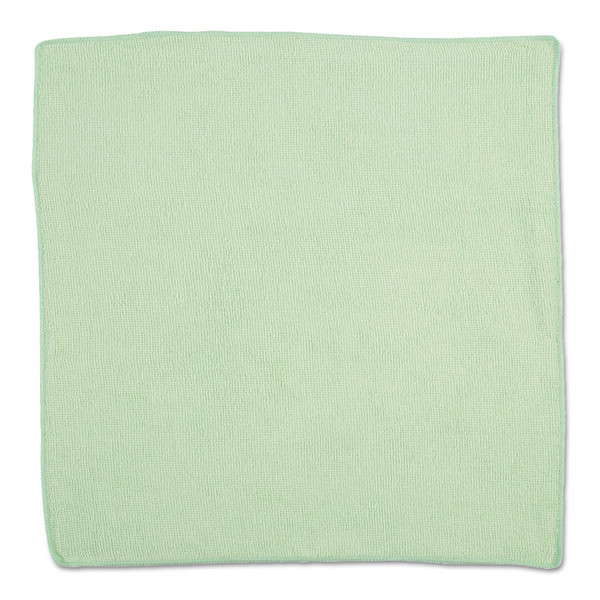 Microfiber Cleaning Cloths, 16 x 16, Green, 24/Pack [SKU: RCP1820582]