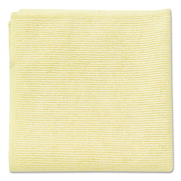 Microfiber Cleaning Cloths, 16 x 16, Yellow, 24/Pack [SKU: RCP1820584]