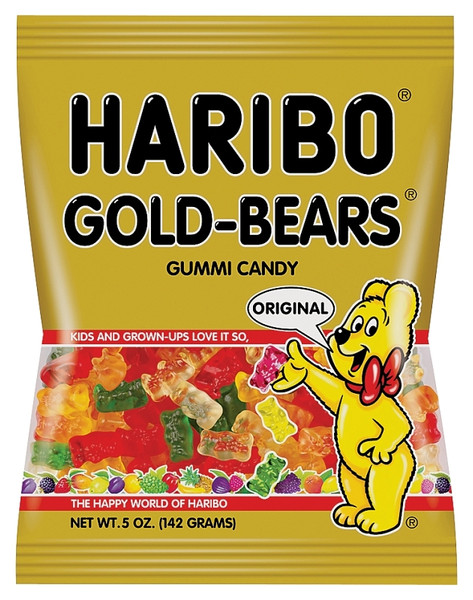 Haribo HGB12 Jelly Candy, Assorted Fruits Flavor, 5 oz Bag [SKU: ORG5942396]