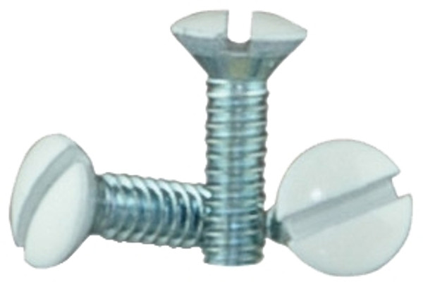 Eaton Wiring Devices BP231W-SP Wallplate Screw, 1/2 in L, Metal [SKU: ORG3937422]