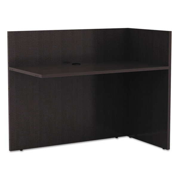 Alera Valencia Reversible Reception Return, 44.13w x 23.63d x 41.5h, Espresso [SKU: ALEVA324424ES]