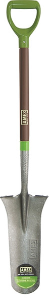 AMES 2531900 Drain Spade, 8-1/8 in W Blade, Steel Blade, Fiberglass Handle, D-Shaped Handle [SKU: ORG6878383]