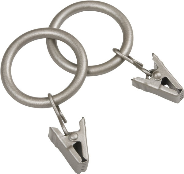 Kenney KN75001 Curtain Clip Ring, Metal, Antique Pewter [SKU: ORG2240695]