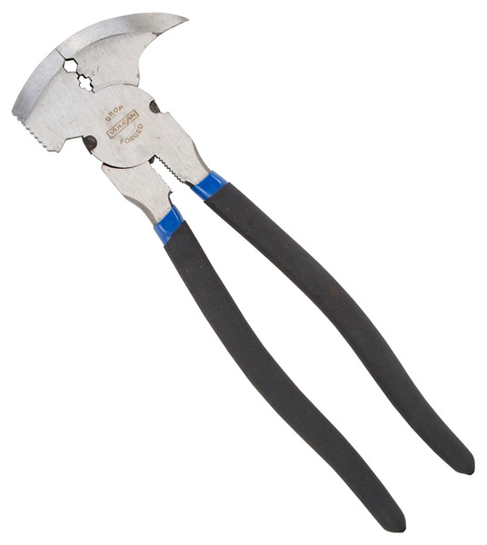 Vulcan PC990-01 Fencing Plier, 2.3 mm Cutting Capacity, 10 in OAL, 1 in L Jaw, 3-1/8 in W Jaw, Carbon Steel Jaw [SKU: ORG2827343]