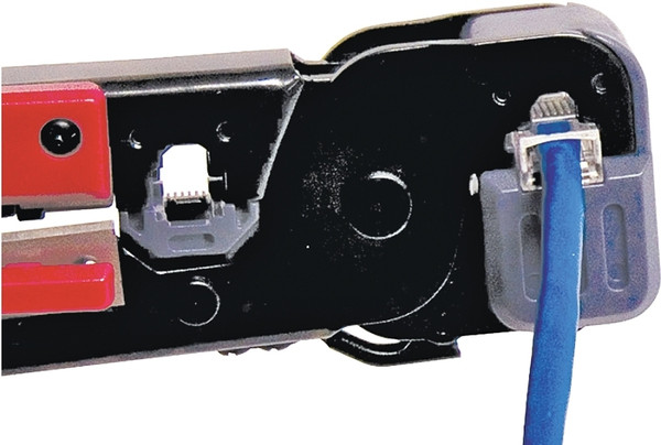 GB GMC-1145D Modular Plug Crimp Tool, 8 in OAL, Gripper Handle [SKU: ORG8171019]