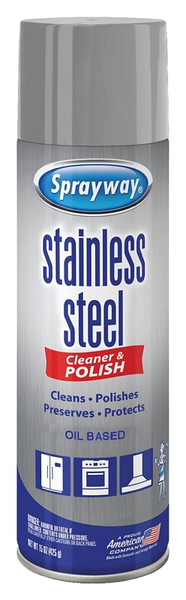 Sprayway SW841RETAIL Cleaner and Polish, 15 oz Can, Liquid, Lemon, Clear [SKU: ORG9137662]