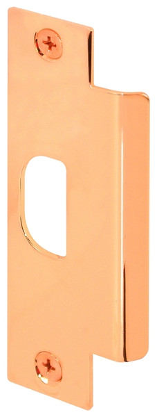 Defender Security U 9428 Door Strike Plate, 4-7/8 in L, 1-1/4 in W, Steel, Brass [SKU: ORG3728755]