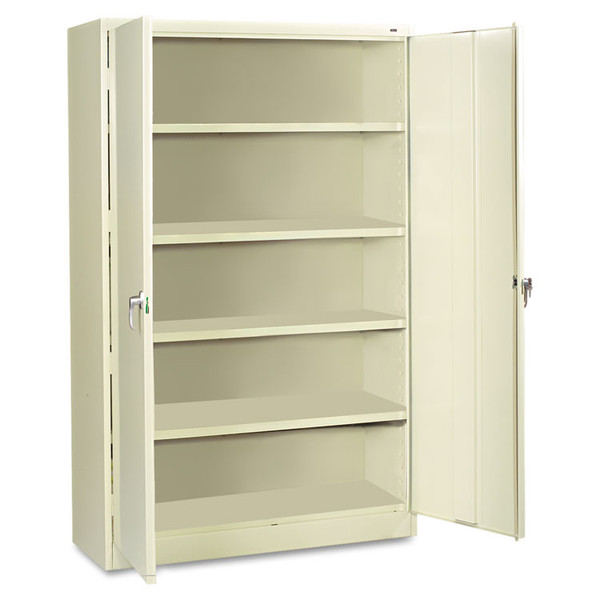 Assembled Jumbo Steel Storage Cabinet, 48w x 24d x 78h, Putty [SKU: TNNJ2478SUPY]