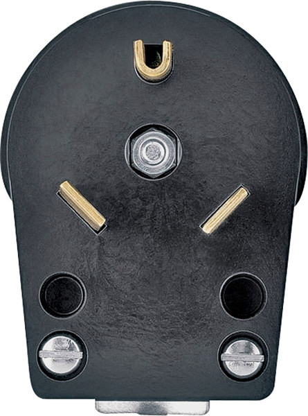 Eaton Wiring Devices 83-BOX Electrical Plug, 2 -Pole, 30 A, 125 V, NEMA: NEMA TT-30, Black [SKU: ORG6982383]