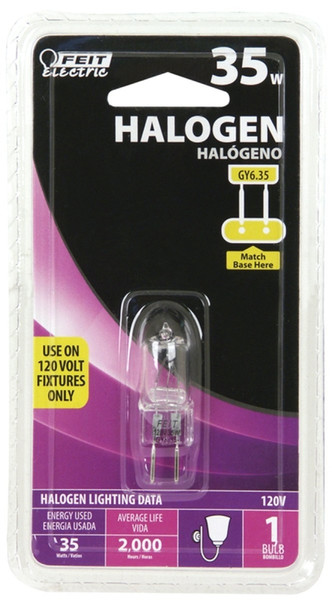 BULB HALOGEN 2PIN JCD CLR 35W [SKU: ORG2125938]