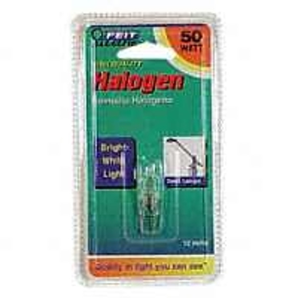 Feit Electric BPQ50T4/JCD Halogen Bulb, 50 W, Candelabra GY6.35 Lamp Base, JCD T4 Lamp, 3000 K Color Temp [SKU: ORG6236541]