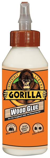 Gorilla 6200002 Wood Glue, Light Tan, 8 oz Bottle [SKU: ORG5121363]