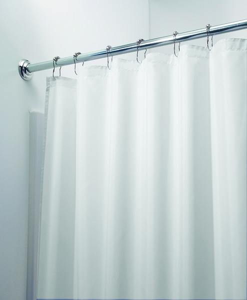 iDESIGN 14652 Shower Curtain/Liner, 72 in L, 72 in W, Polyester, White [SKU: ORG6441521]