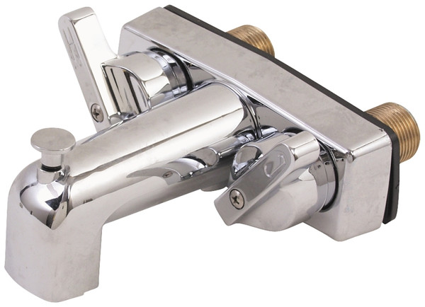 US Hardware P-671B Tub and Shower Diverter, 2 -Faucet Handle, Center Mounting, Brass, Chrome [SKU: ORG6971428]