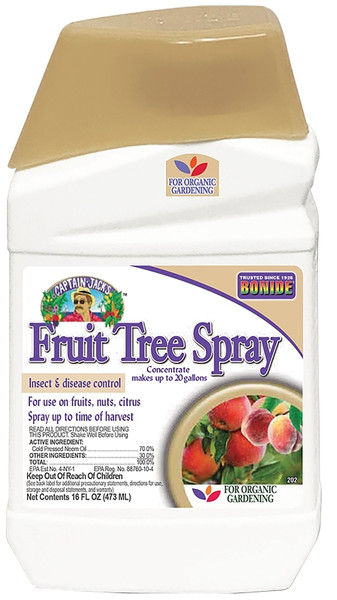Bonide 202 Fruit Tree Spray, Liquid, Spray Application, 1 pt Bottle [SKU: ORG6845366]