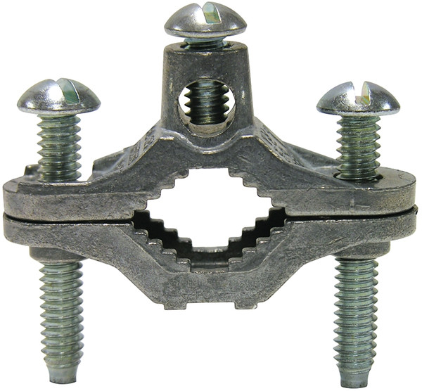 GB 14-GRC Ground Clamp, Clamping Range: 1/2 to 1 in, 10 to 2 AWG Wire, Galvanized [SKU: ORG6439038]