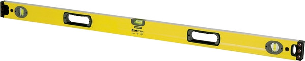 STANLEY 43-548 Box Beam Level, 48 in L, 3-Vial, 2-Hang Hole, Non-Magnetic, Aluminum, Yellow [SKU: ORG4805222]