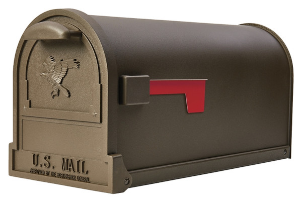 Gibraltar Mailboxes Arlington Series AR15T000 Mailbox, 1475 cu-in Capacity, Galvanized Steel, Bronze, 9-1/2 in W [SKU: ORG5863824]
