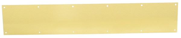 Schlage C8400B3-6X34 Kick Plate, 34 in L, 6 in W, Brass [SKU: ORG6535611]