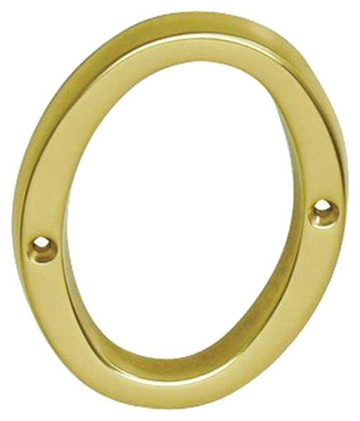 Schlage SC2-3006-605 #0 House Number, Character: 0, 4 in H Character, Brass Character, Brass [SKU: ORG6717060]