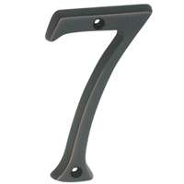 Schlage SC2-3076-716 House Number, Character: 7, 4 in H Character, Bronze Character, Solid Brass [SKU: ORG9182783]