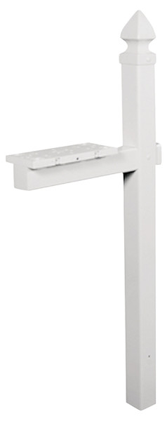 Gibraltar Mailboxes WP000W01 Mailbox Post, 22.7 in L, 6 in W, 57 in H, PVC [SKU: ORG0163790]