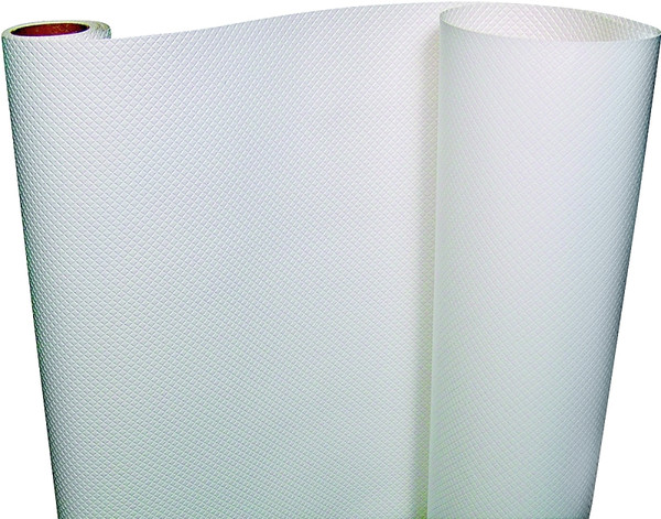 Con-Tact 05F-C5T21-06 Embossed Shelf Liner, 5 ft L, 20 in W, Vinyl, White [SKU: ORG7692833]