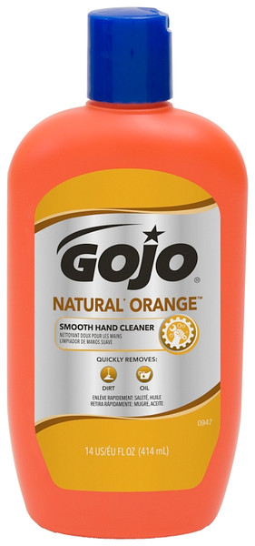 GOJO 0947-12 Hand Cleaner, Liquid, Citrus, 14 oz Squeeze Bottle [SKU: ORG5369772]