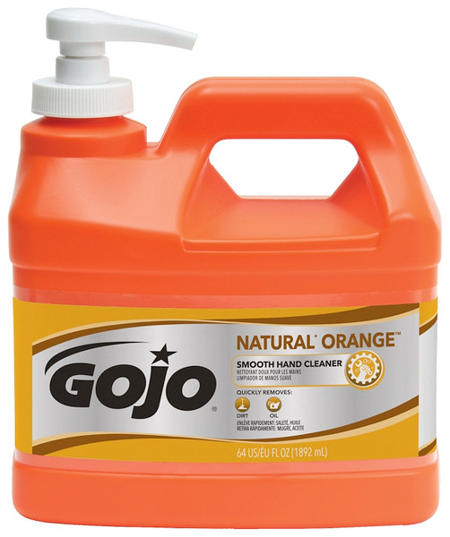 GOJO 0948-04 Hand Cleaner, Liquid, Citrus, 0.5 gal Bottle [SKU: ORG5369780]