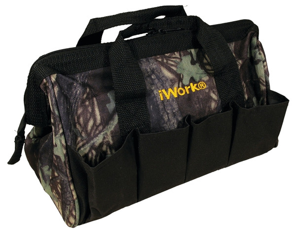 iWORK 72-311 Tool Bag, 7.87 in W, 1.18 in D, 12.99 in H, 10-Pocket, Black [SKU: ORG1604461]